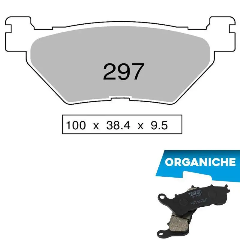 Pastiglie freno posteriori Trofeo by Ognibene per Yamaha TDM 900 ABS 05-07 - Mescola Organica 00 43029700