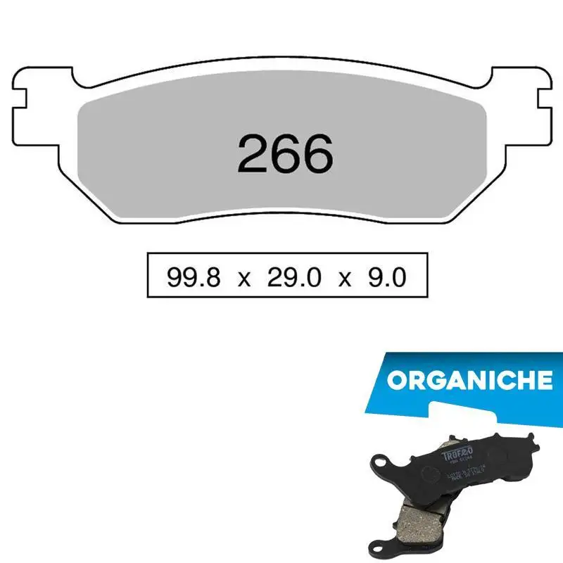 Pastiglie freno posteriori Trofeo by Ognibene per Yamaha X-Max 250 ABS 11-14 - Mescola Organica 00 43026600