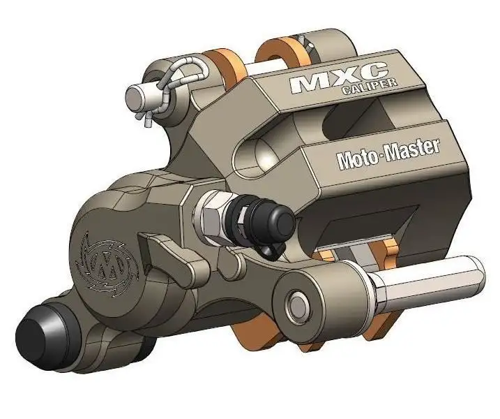 Pinza freno anteriore Moto Master MXC per KTM 65 SX 23-25 CNC ricavata dal pieno con pastiglie freno incluse