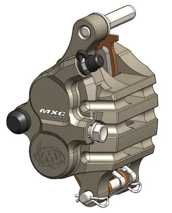 Pinza freno anteriore Moto Master MXC per KTM 85 SX 21-23 CNC ricavata dal pieno con pastiglie freno incluse