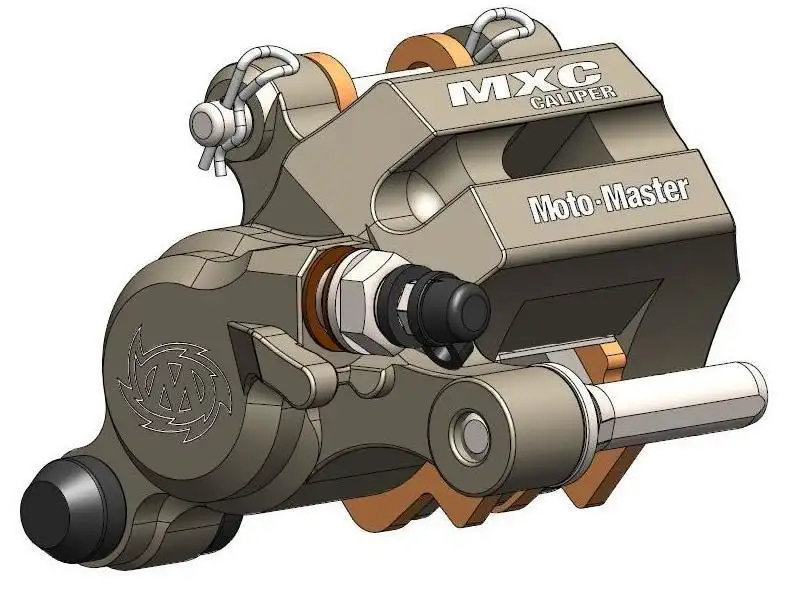 Pinza freno posteriore Moto Master MXC per Sherco 250 SE-R 13-23 CNC ricavata dal pieno con pastiglie freno incluse