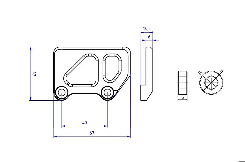 Protezione pompa freno posteriore CNC Racing per Ducati Panigale V4 18-24 per Pedane CNC Racing