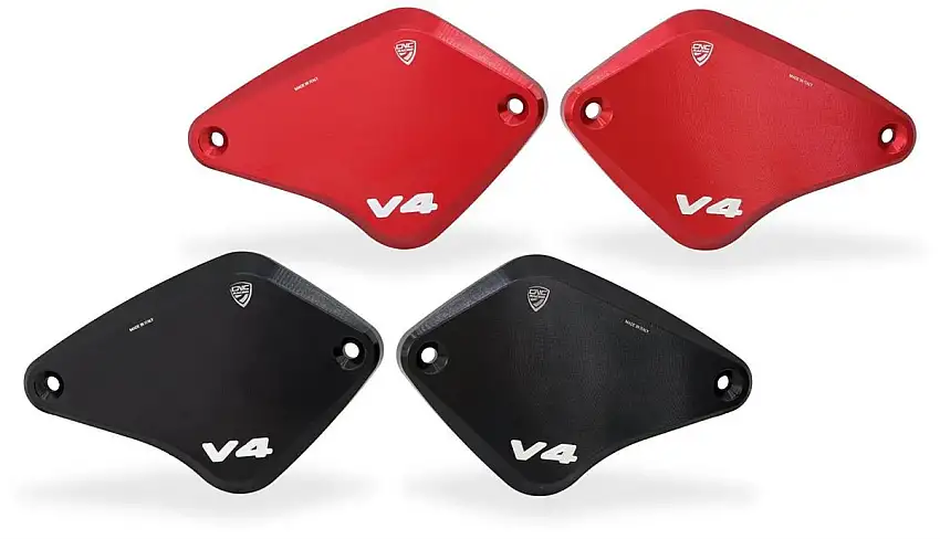 Tappi serbatoi fluido freno e frizione Touch Bicolor CNC Racing per Ducati Diavel V4 23-25