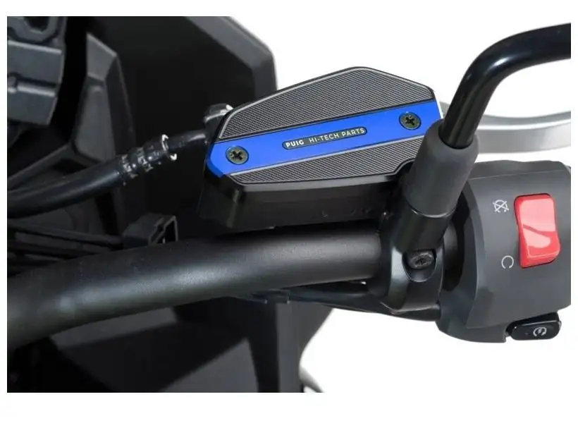 Tappo serbatoio olio freni anteriore Puig per Kawasaki Versys 650 09-25 colore blu