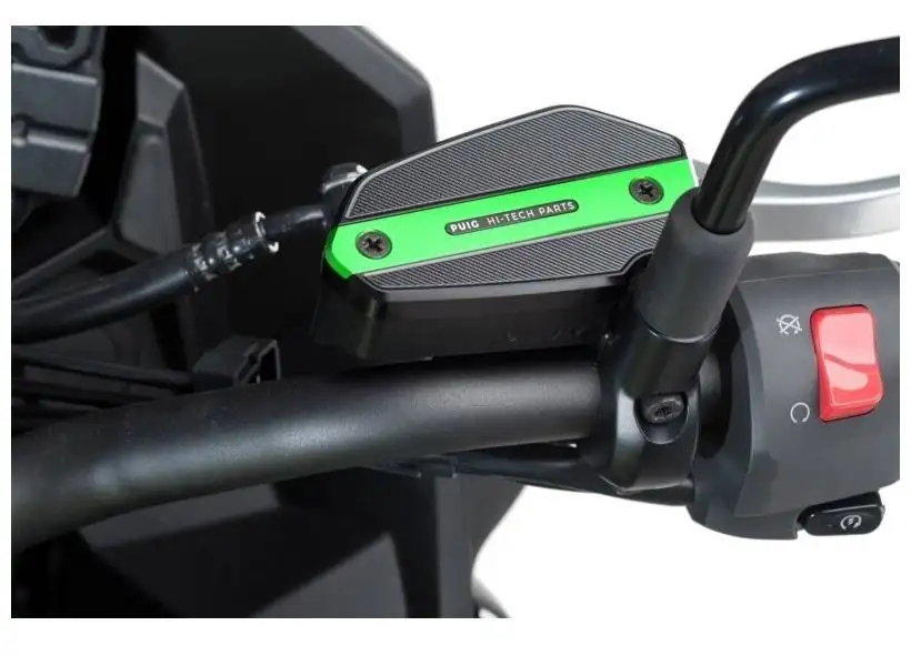 Tappo serbatoio olio freni anteriore Puig per Kawasaki Vulcan 650 S 15-25 colore verde